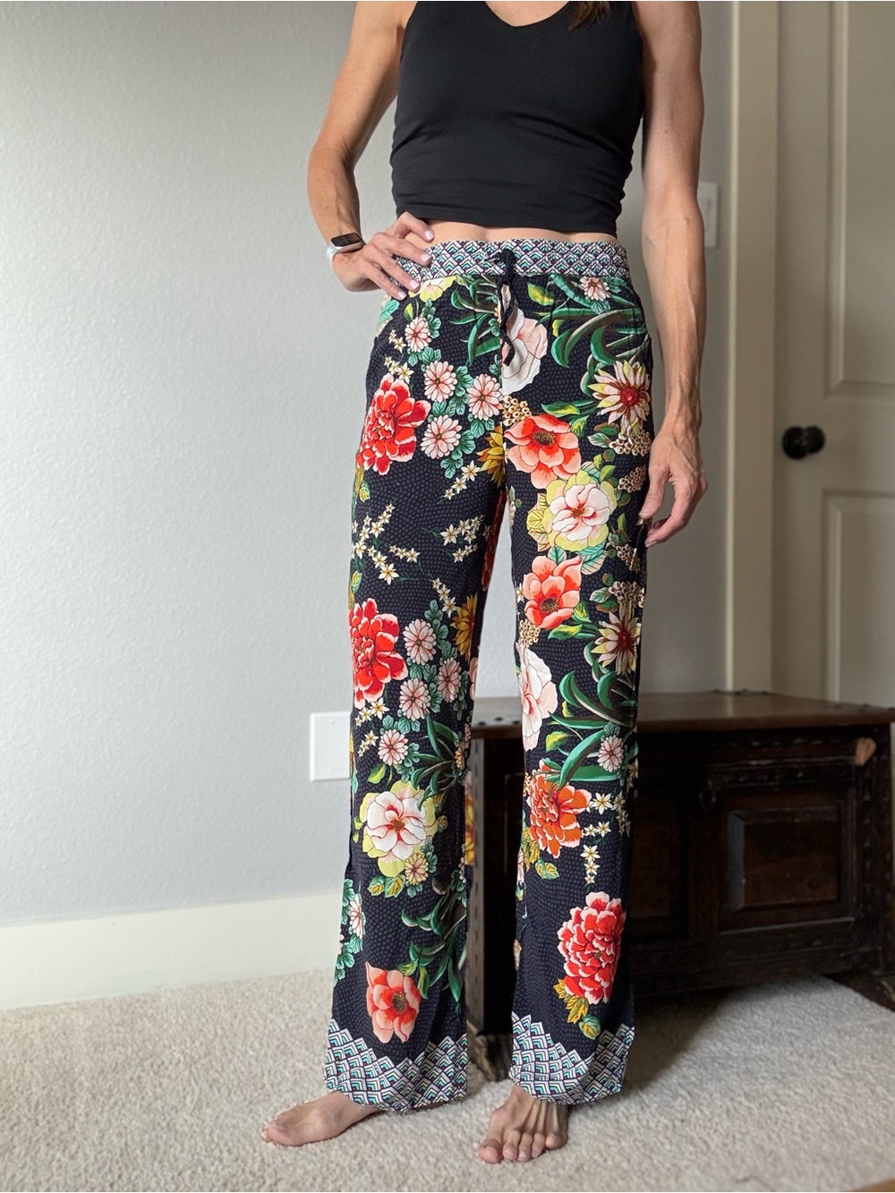 Johnny Was Floral pants sz S